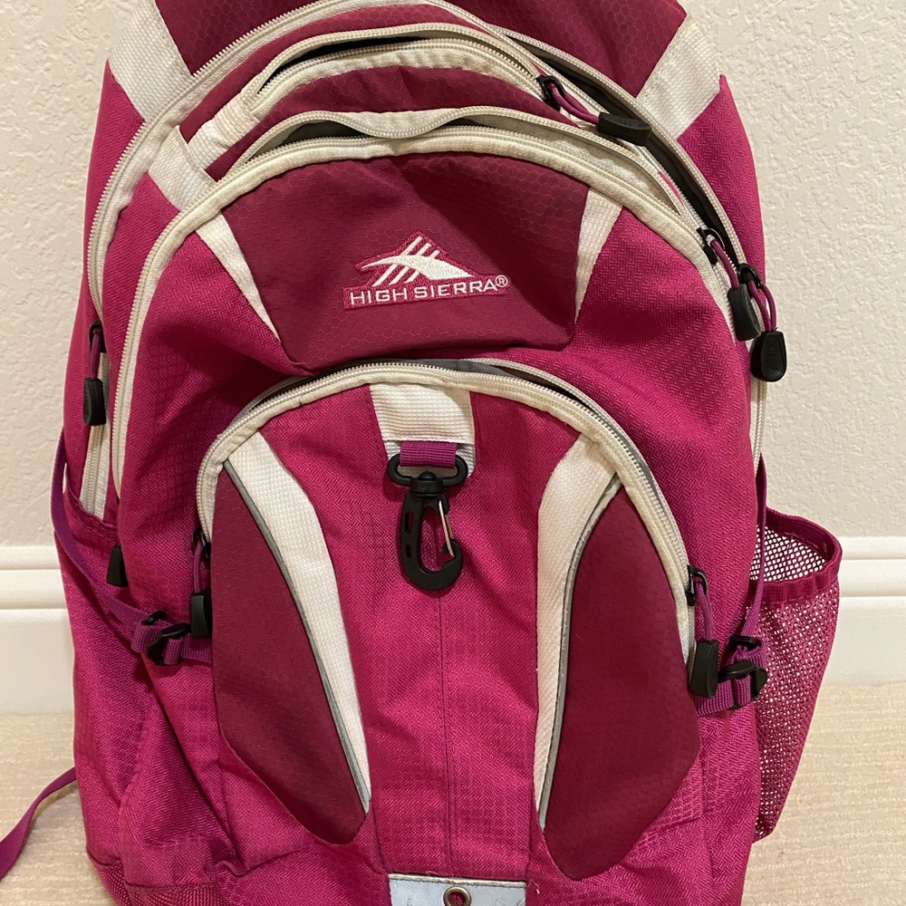 Pink High Sierra laptop/school/college Backpack